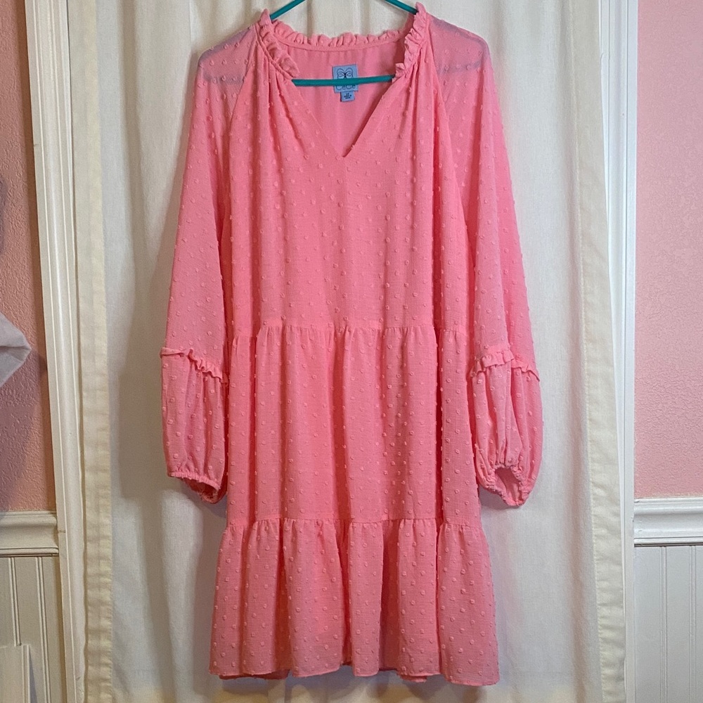 CeCe Pink Textured Women’s  Dress